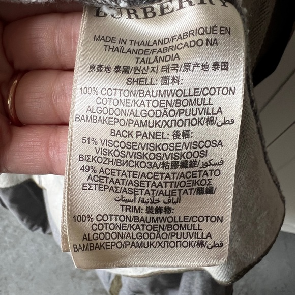 BURBERRY PARKA men’s olive green LINED Sz M - Picture 8 of 12